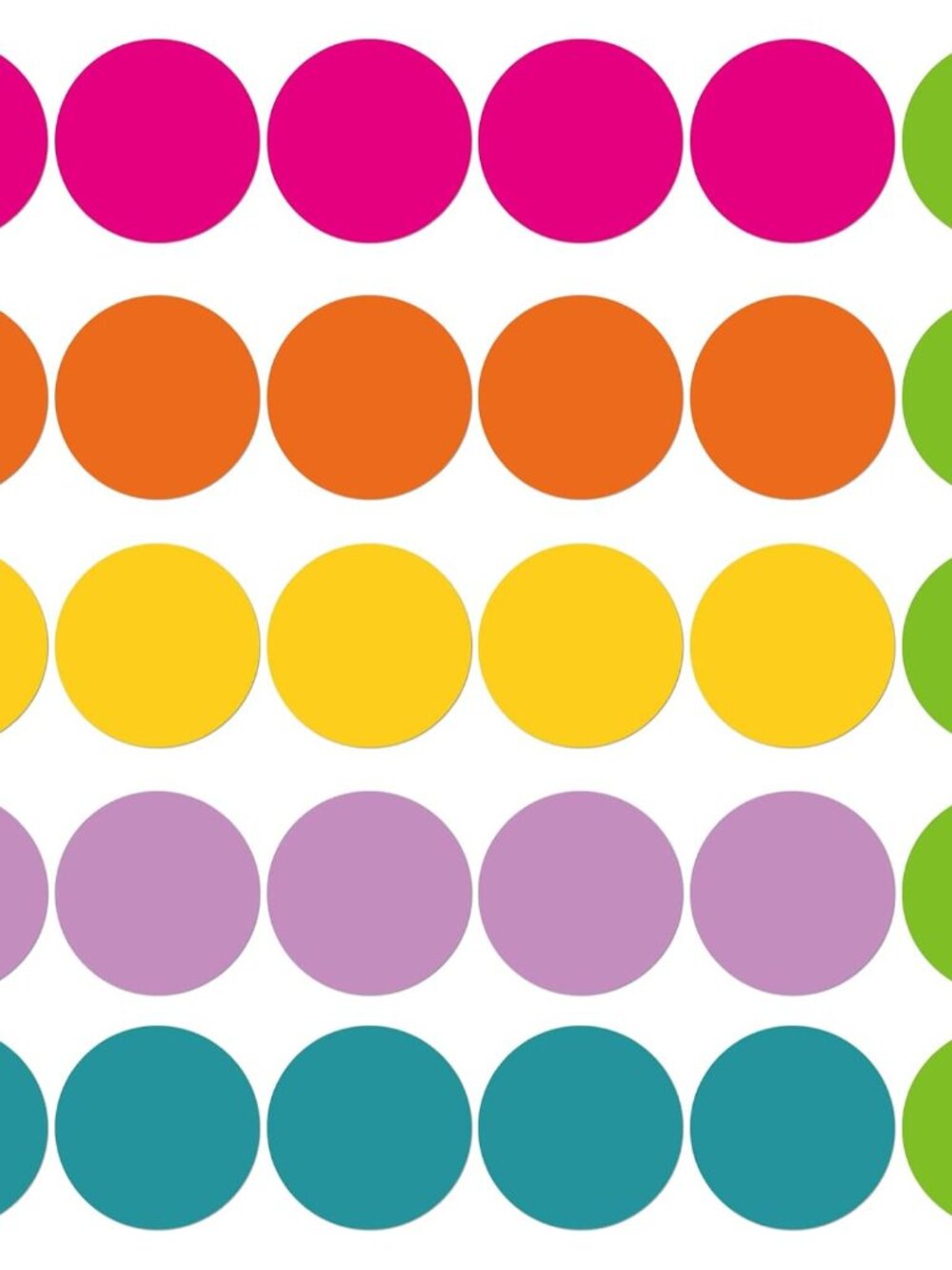 30 Pcs 6 Inch Classroom Floor Stickers Vivid Color Self Adhesive dots